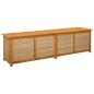 Preview: Gartenlagerbox 185 L Massivholz Akazie 200 x 50 x 56 cm Beige