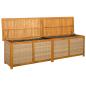 Preview: Gartenlagerbox 185 L Massivholz Akazie 200 x 50 x 56 cm Beige