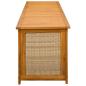 Preview: Gartenlagerbox 185 L Massivholz Akazie 200 x 50 x 56 cm Beige