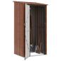 Preview: Gartenhütten Braun 103 x 86 x 200 cm Metall