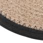 Preview: Jute Platzsets 4 Stk. Natürlich und Schwarz 100% Tossa Jute