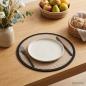 Preview: ARDEBO.de - Jute Platzsets 6 stk. Natürlich und Schwarz 100% Tossa Jute