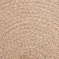 Preview: Jute Platzsets 6 stk. Natürlich und Schwarz 100% Tossa Jute