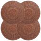 Preview: ARDEBO.de - Seegraskissen 4 Stk. Braun 100% Seegras