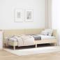 Preview: ARDEBO.de - Eckbettgestell Creme 90 x 190 cm Stoff
