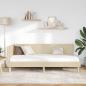 Preview: Eckbettgestell Creme 90 x 190 cm Stoff