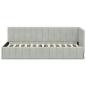 Preview: Eckbettgestell Hellgrau 80 x 200 cm Samt
