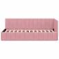 Preview: Eckbettgestell mit Kopfteil Rosa 80 cm x 200 cm Samt