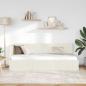 Preview: Eckbettgestell mit Kopfteil Creme 80 cm x 200 cm Samt