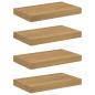 Preview: Wandregal 4 stk. Braun 40 x 23,5 x 3,8 cm Holzwerkstoff