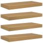 Preview: Wandregal 4 stk. Braun 50 x 23,5 x 3,8 cm Holzwerkstoff