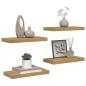 Preview: Wandregal 4 stk. Braun 50 x 23,5 x 3,8 cm Holzwerkstoff