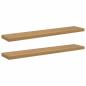 Preview: Wandregal 2 stk. Braun 120 x 23,5 x 3,8 cm Holzwerkstoff