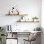 Preview: Wandregal 2 stk. Braun 120 x 23,5 x 3,8 cm Holzwerkstoff