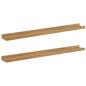 Preview: Wandregal 2 stk. Braun 80 x 9 x 3 cm Holzwerkstoff