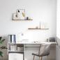 Preview: Wandregal 2 stk. Braun 80 x 9 x 3 cm Holzwerkstoff