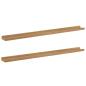 Preview: Wandregal 2 stk. Braun 100 x 9 x 3 cm Holzwerkstoff