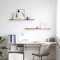 Preview: Wandregal 2 stk. Braun 100 x 9 x 3 cm Holzwerkstoff