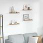 Preview: ARDEBO.de - Wandregal 4 stk. Braun 40 x 9 x 3 cm Holzwerkstoff