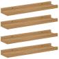 Preview: Wandregal 4 stk. Braun 40 x 9 x 3 cm Holzwerkstoff