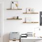 Preview: Wandregal 4 stk. Braun 60 x 9 x 3 cm Holzwerkstoff