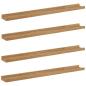 Preview: Wandregal 4 stk. Braun 80 x 9 x 3 cm Holzwerkstoff