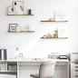 Preview: Wandregal 4 stk. Braun 80 x 9 x 3 cm Holzwerkstoff
