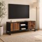 Preview: ARDEBO.de - TV-Schränk mit Schubladen mit Speicher mit Tür 105 x 30 x 40 cm