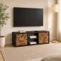 Preview: ARDEBO.de - TV-Schränk 105 x 30 x 35 cm Massiv Holz und engineered Wood