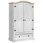 Preview: Kleiderschrank CORONA Weiß 101 x 52 x 170 cm