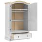 Preview: Kleiderschrank CORONA Weiß 101 x 52 x 170 cm