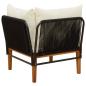 Preview: Garten-Ecksofa mit Kissen Massives Akazienholz & Seil Natur