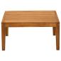 Preview: Gartentisch Massivholz Akazie Natur 60 x 60 x 30 cm