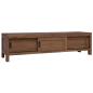 Preview: ARDEBO.de - TV-Schrank 110 x 30 x 30 cm Massivholz Teak Natur