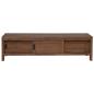 Preview: TV-Schrank 110 x 30 x 30 cm Massivholz Teak Natur