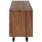 Preview: TV-Schrank 110 x 30 x 40 cm Natur Massivholz Teak