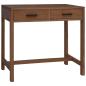 Preview: ARDEBO.de - Schreibtisch mit Schubladen Natur Massivholz Teak