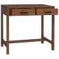 Preview: Schreibtisch mit Schubladen Natur Massivholz Teak