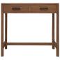 Preview: Schreibtisch mit Schubladen Natur Massivholz Teak