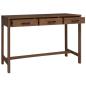 Preview: Schreibtisch mit Schubladen Natur Massivholz Teak