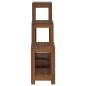 Preview: Pflanzenständer 3 Stk. Natur 25 x 25 x 80 cm Massivholz Teak