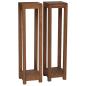 Preview: ARDEBO.de - Pflanzenständer 2 Stk. Natur 25 x 25 x 100 cm Massivholz Teak