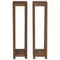 Preview: Pflanzenständer 2 Stk. Natur 25 x 25 x 100 cm Massivholz Teak
