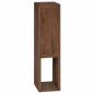 Preview: Badezimmer Seitenregal Natur 25 x 25 x 100 cm Massivholz Teak