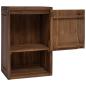 Preview: Badezimmer Seitenregal Natur 45 x 30 x 70 cm Massivholz Teak