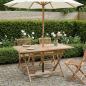 Preview: ARDEBO.de - Klappbarer Gartentisch Natur 120 x 70 x 75,5 cm