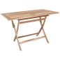Preview: Klappbarer Gartentisch Natur 120 x 70 x 75,5 cm