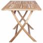 Preview: Klappbarer Gartentisch Natur 120 x 70 x 75,5 cm