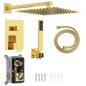 Preview: Verborgenes Duschsystem (Quadrat) Gold Edelstahl 201
