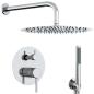 Preview: Verdecktes Duschsystem (Rund) Silber Edelstahl 201